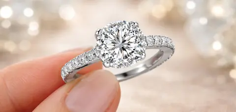 lab grown diamond engagment ring by tala jewellery