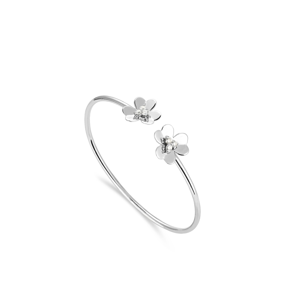 Flower Diamond Cuff
