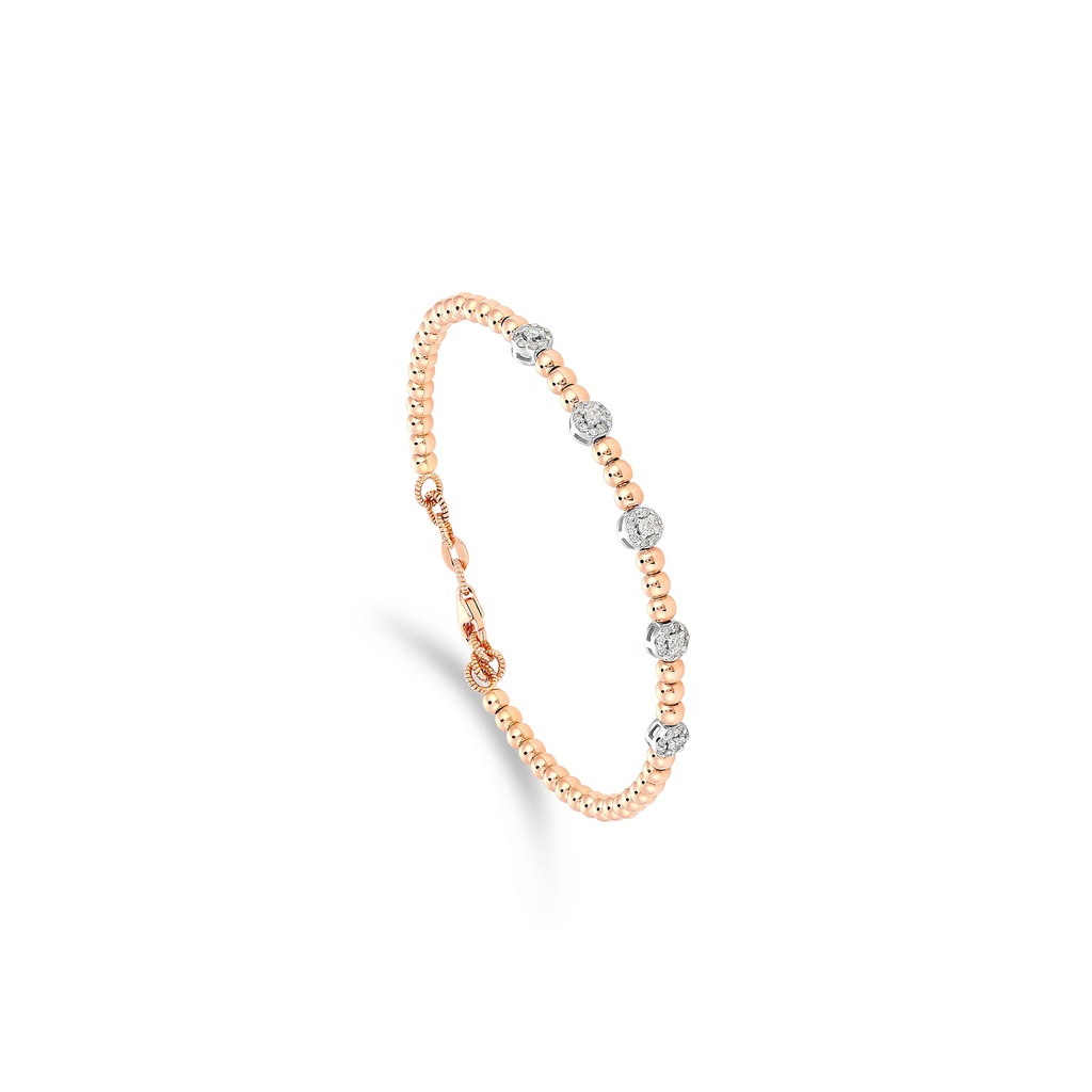 Beaded Diamond Bangle