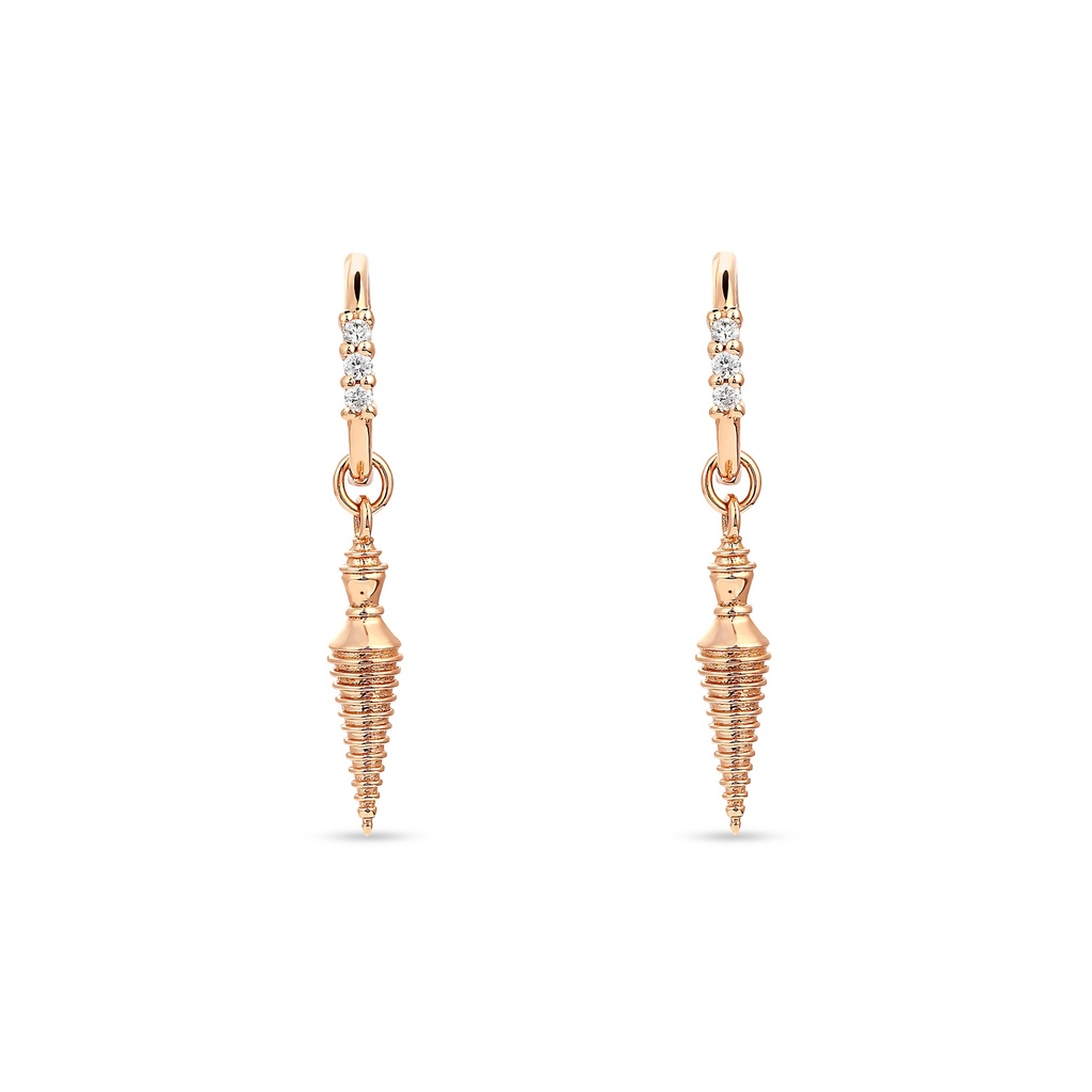 Single Spike Diamond Dangle Earring