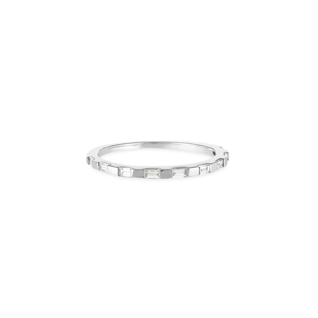 Half Baguette Diamond Eternity Ring