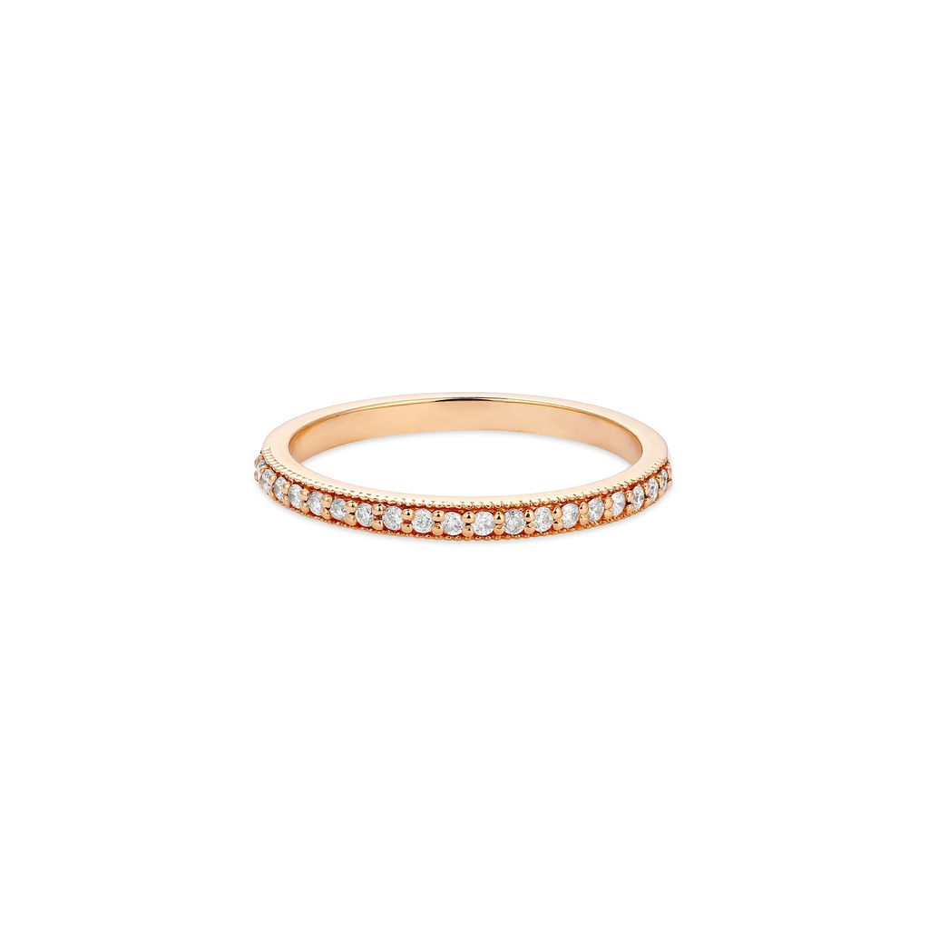 Half Diamond Eternity Ring