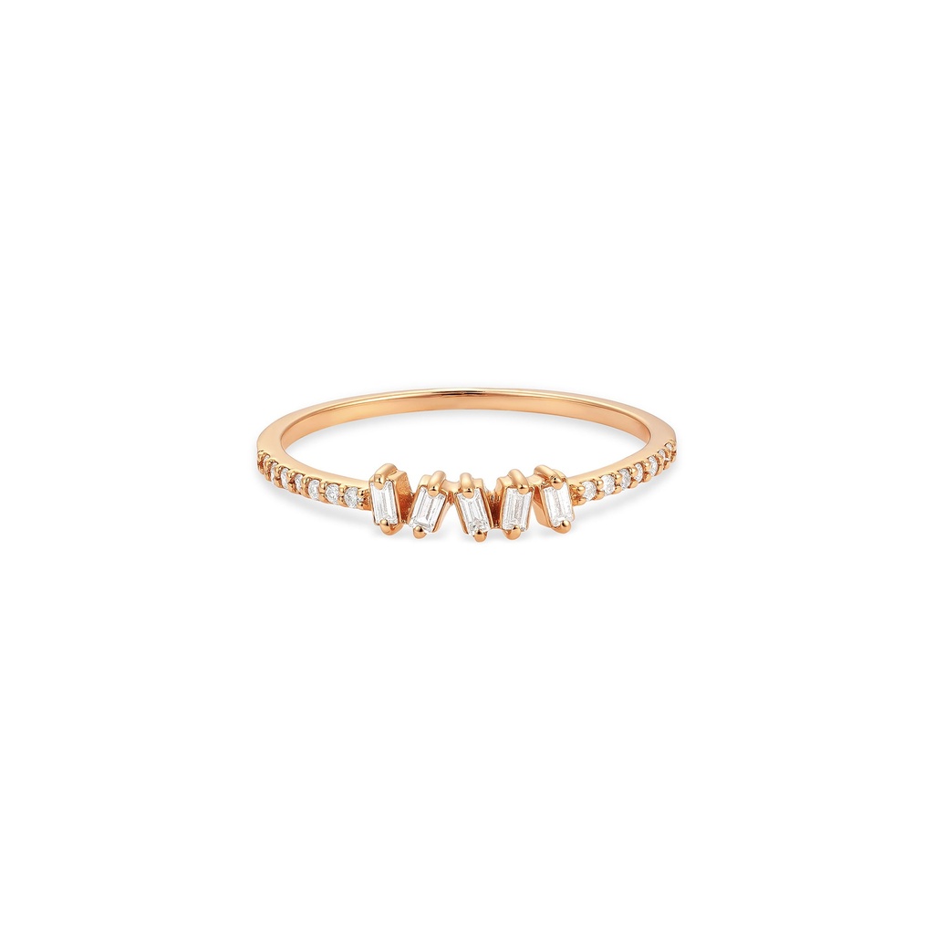 Dancing Baguette Diamond Eternity Ring