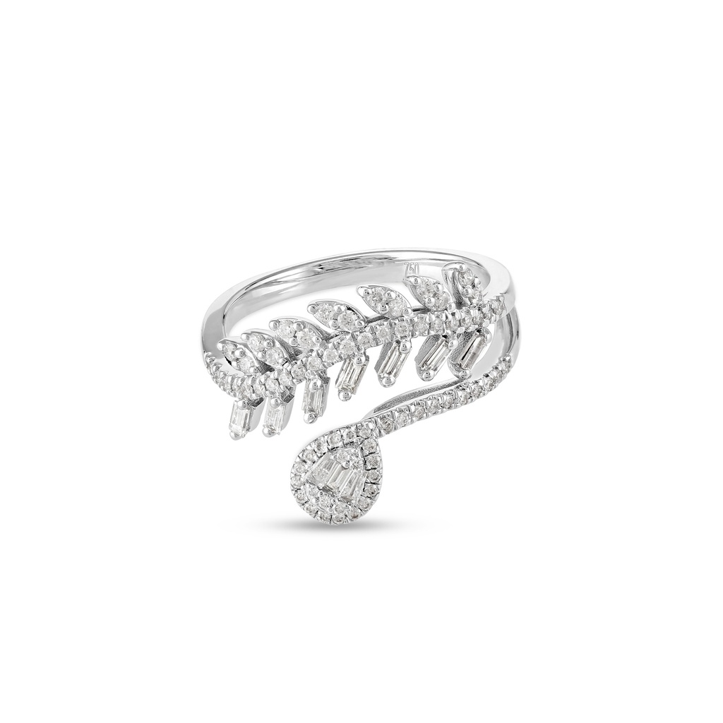 Leaf Blend Diamond Ring