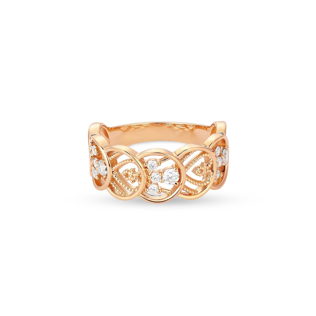 Interconnected Circles Diamond Band 