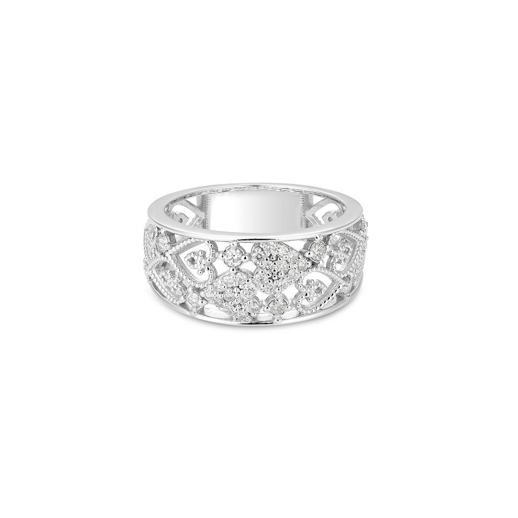 Victorian-Inspired Diamond Band Ring 