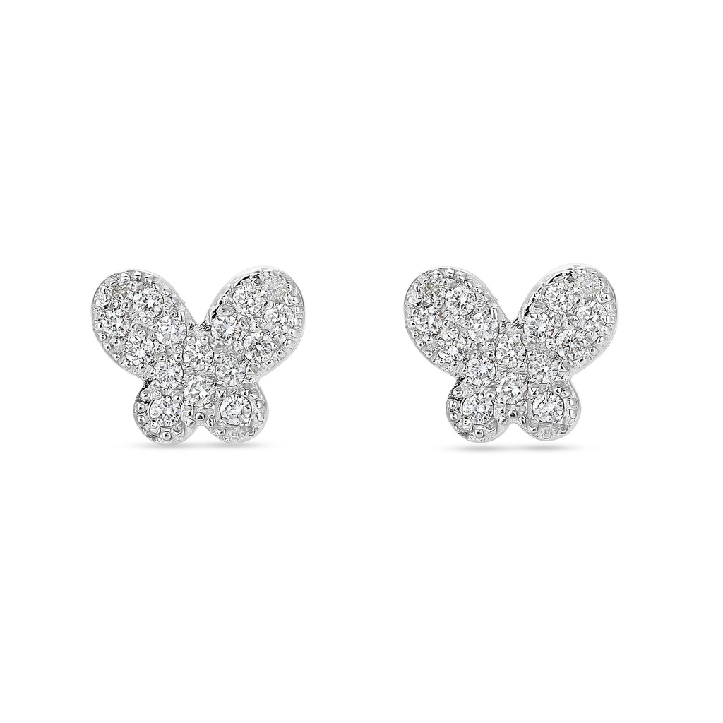 Butterfly Dreams Diamond Stud Earrings