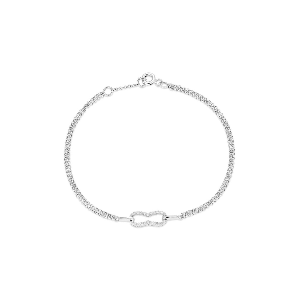 Double Chain Diamond Bracelet