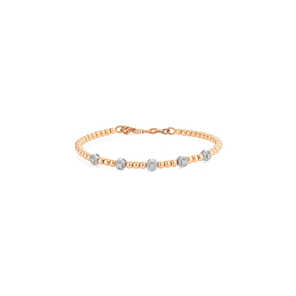 Beaded Diamond Bangle