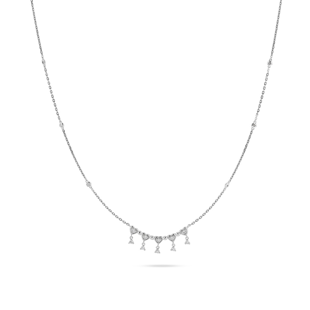 Heartfelt Drop Diamond Necklace