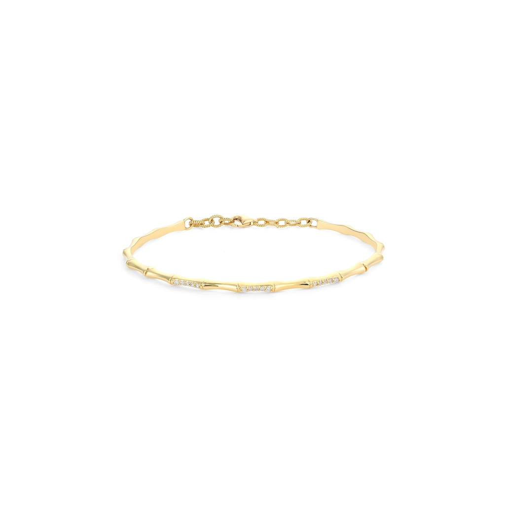 Bamboo Diamond Bangle