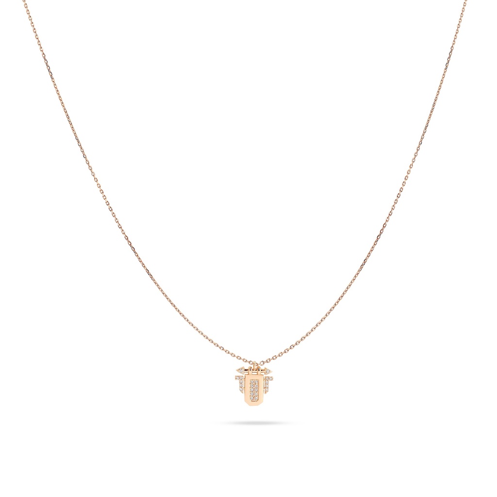 Shield Diamond Pendant Necklace