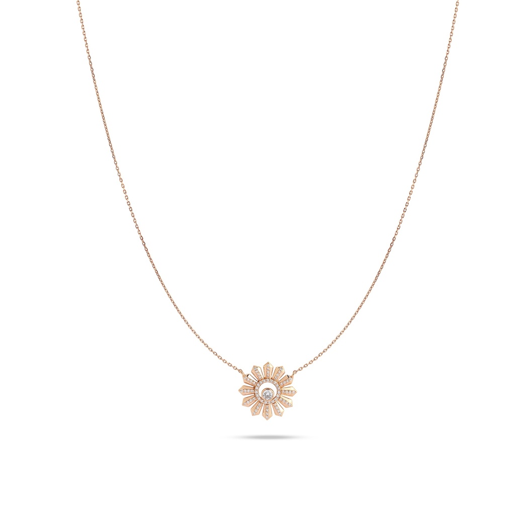 Sunshine Diamond Pendant Necklace