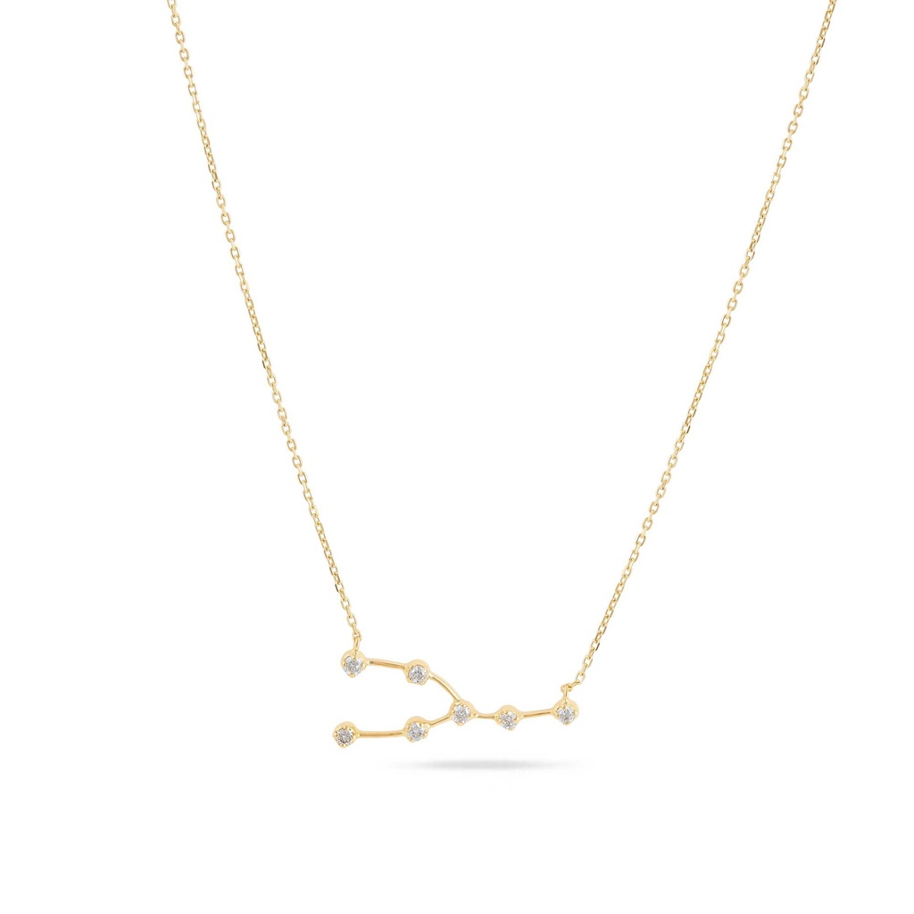 Zodiac Taurus Diamond Necklace 